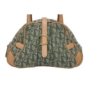 Dior Khaki Christian Double Bag Trotter Saddle